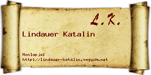 Lindauer Katalin névjegykártya