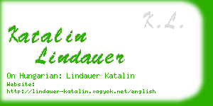 katalin lindauer business card
